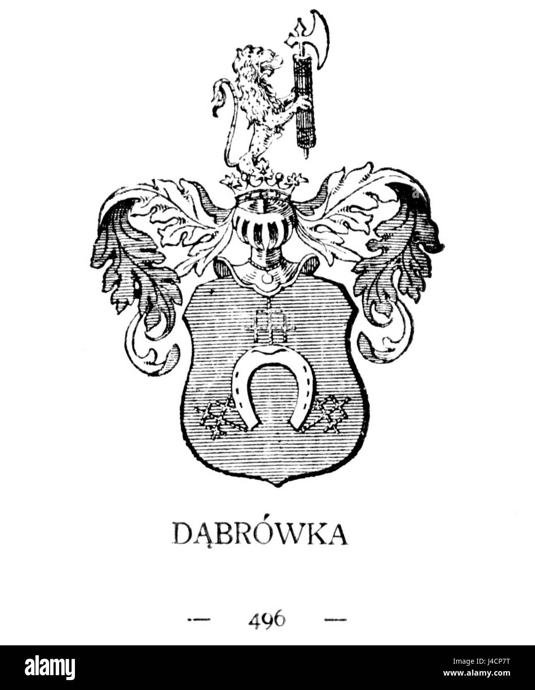 POL COA Dabrowka Stock Photo