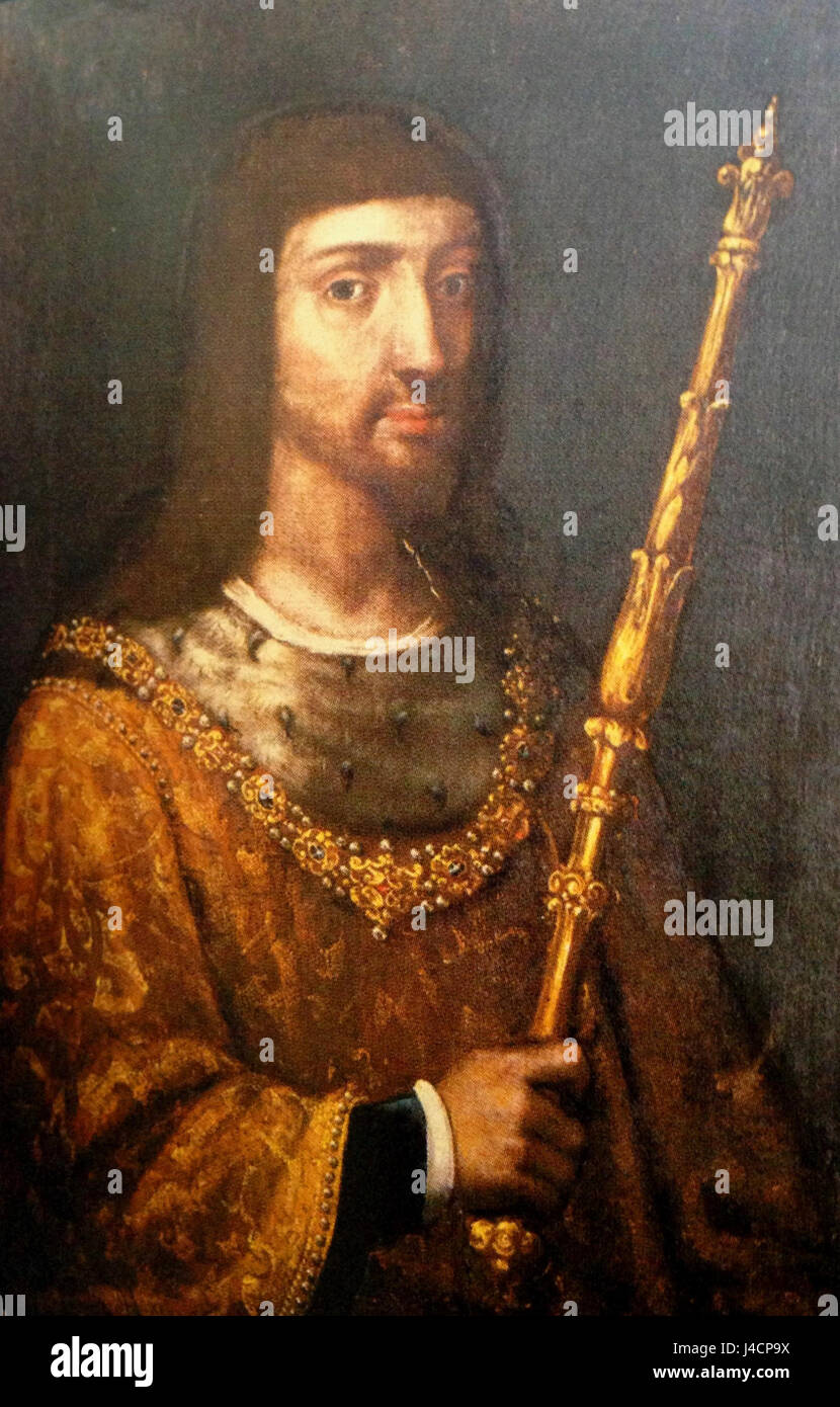 Portrait of King Manuel I, Belem Collection Stock Photo