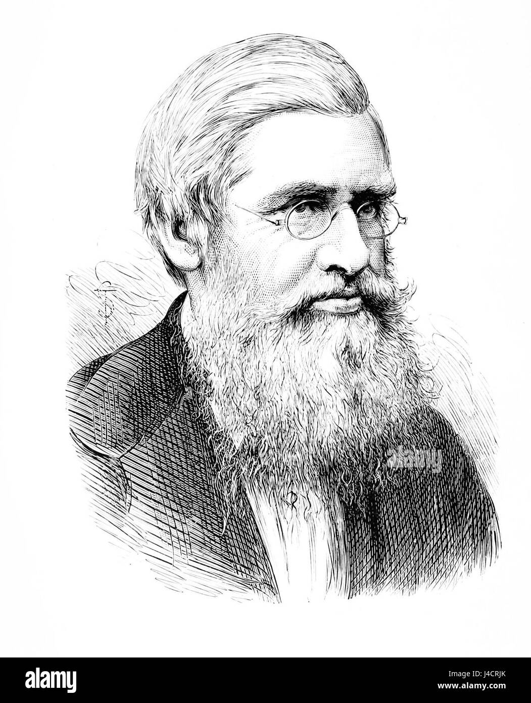 PSM V11 D140 Alfred Russel Wallace Stock Photo