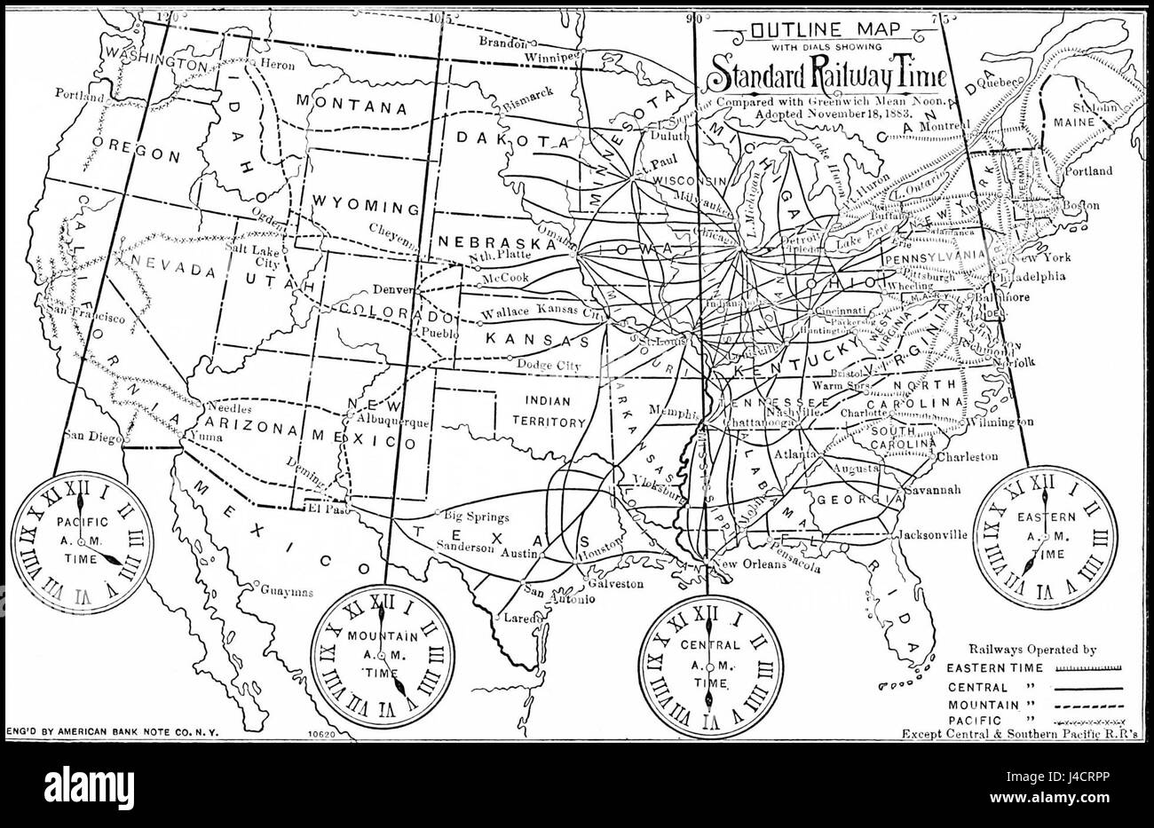 PSM V26 D162 Standard Railway Time Vs Greenwich Mean Time Stock Photo psm-v26-d162-standard-railway-time-vs-greenwich-mean-time-stock-photo