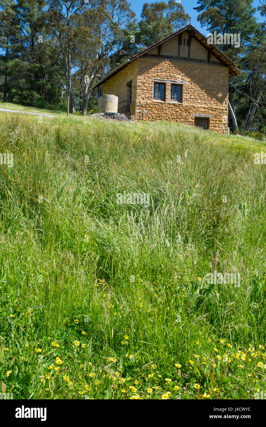Verdun, South Australia, Australia - October 29, 2016: External view of the historic artist studio of famous Australian landscape artist Sir Hans Heys Stock Photo
