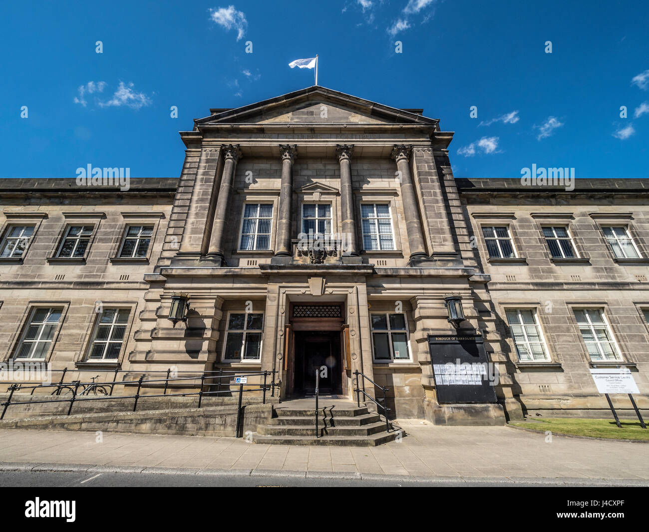 Harrogate Borough Council offices at Crescent Gardens shortly before