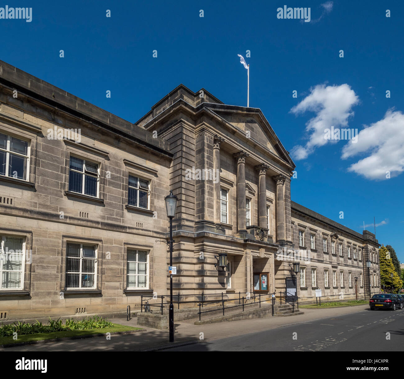 Harrogate Borough Council offices at Crescent Gardens shortly before sale to property developers. Stock Photo