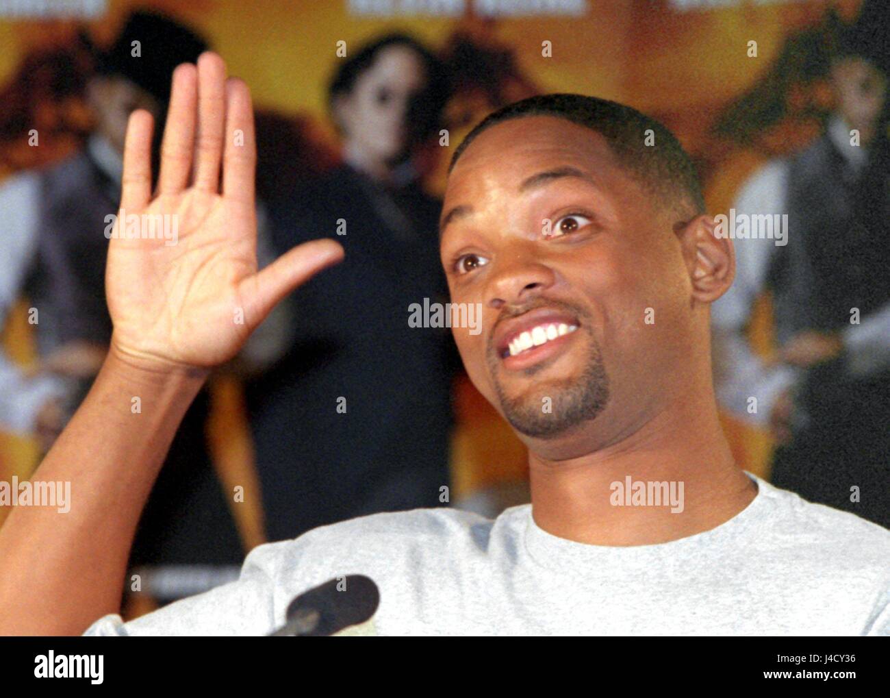 American actor Will Smith on 22 July 1999 in Hamburg (Germany). The singer  and actor from Philadelphia (USA) visited Germany to attend the German  premiere of "Wild Wild West". | usage worldwide
