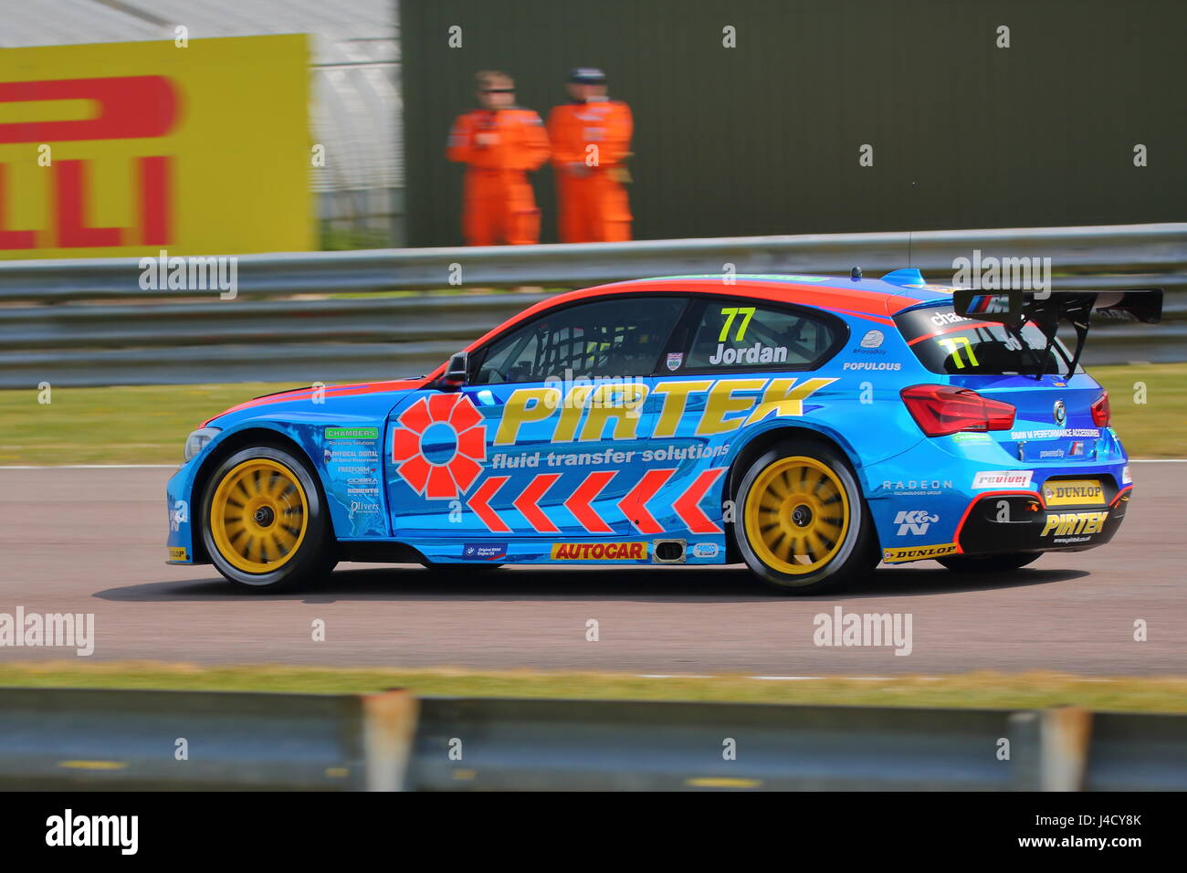 Andrew Jordan in his BMW 125i M Sport during the free practice of the Dunlop MSA British Touring Car Championship 2017 at Thruxton race course Stock Photo