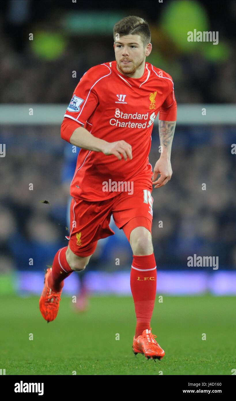 Alberto Moreno Liverpool Fc Liverpool Fc Goodison Park Everton Stock Photo Alamy
