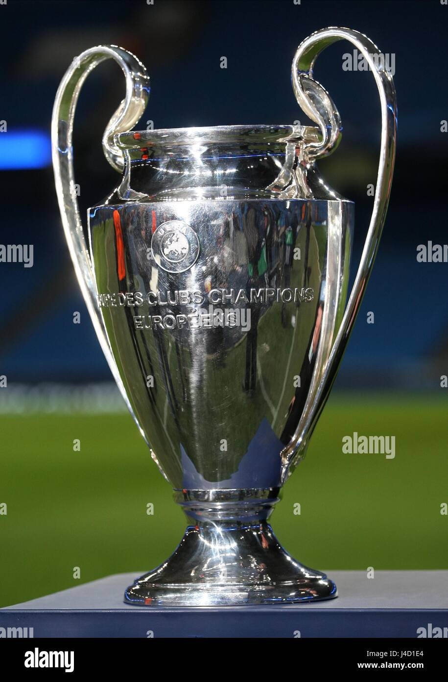 Uefa champions league trophy football hi-res stock photography and