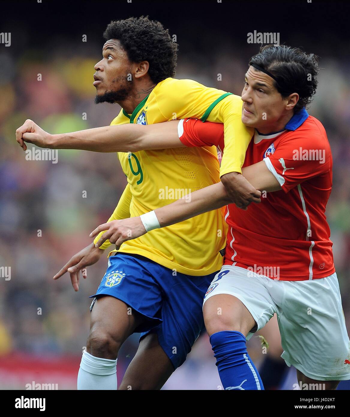 LUIZ ADRIANO OF BRAZIL IS CHAL BRAZIL V CHILE EMIRATES STADIUM LONDON ENGLAND 29 March 2015 Stock Photo