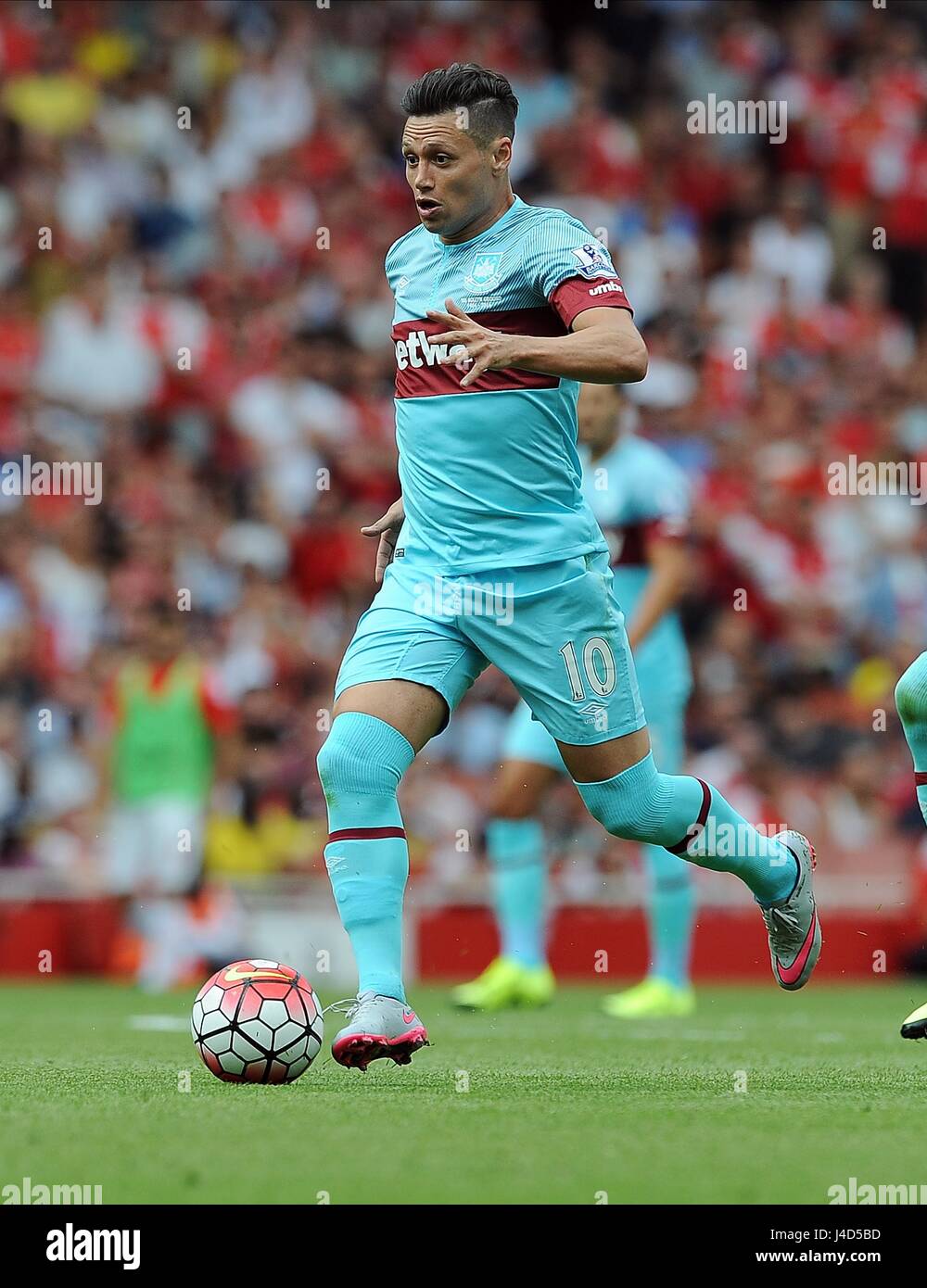 Mauro Zarate Of West Ham Unite Arsenal V West Ham United Emirates Stock Photo Alamy