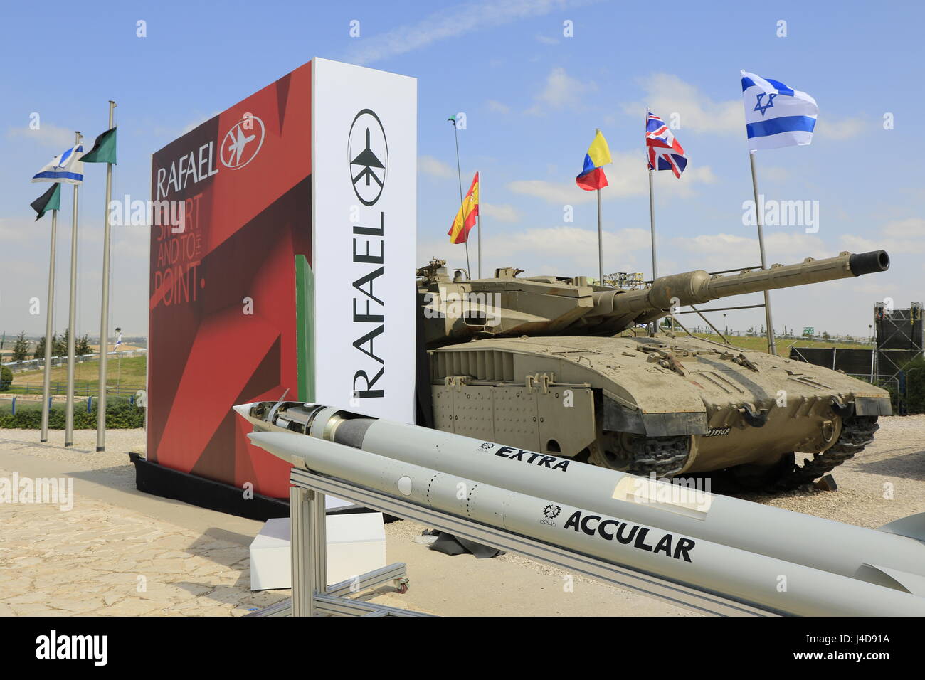 Israel, GIFD, the International Ground Forces Conference and Exhibition at the Armored Corps Memorial Site and Museum in Latrun Stock Photo