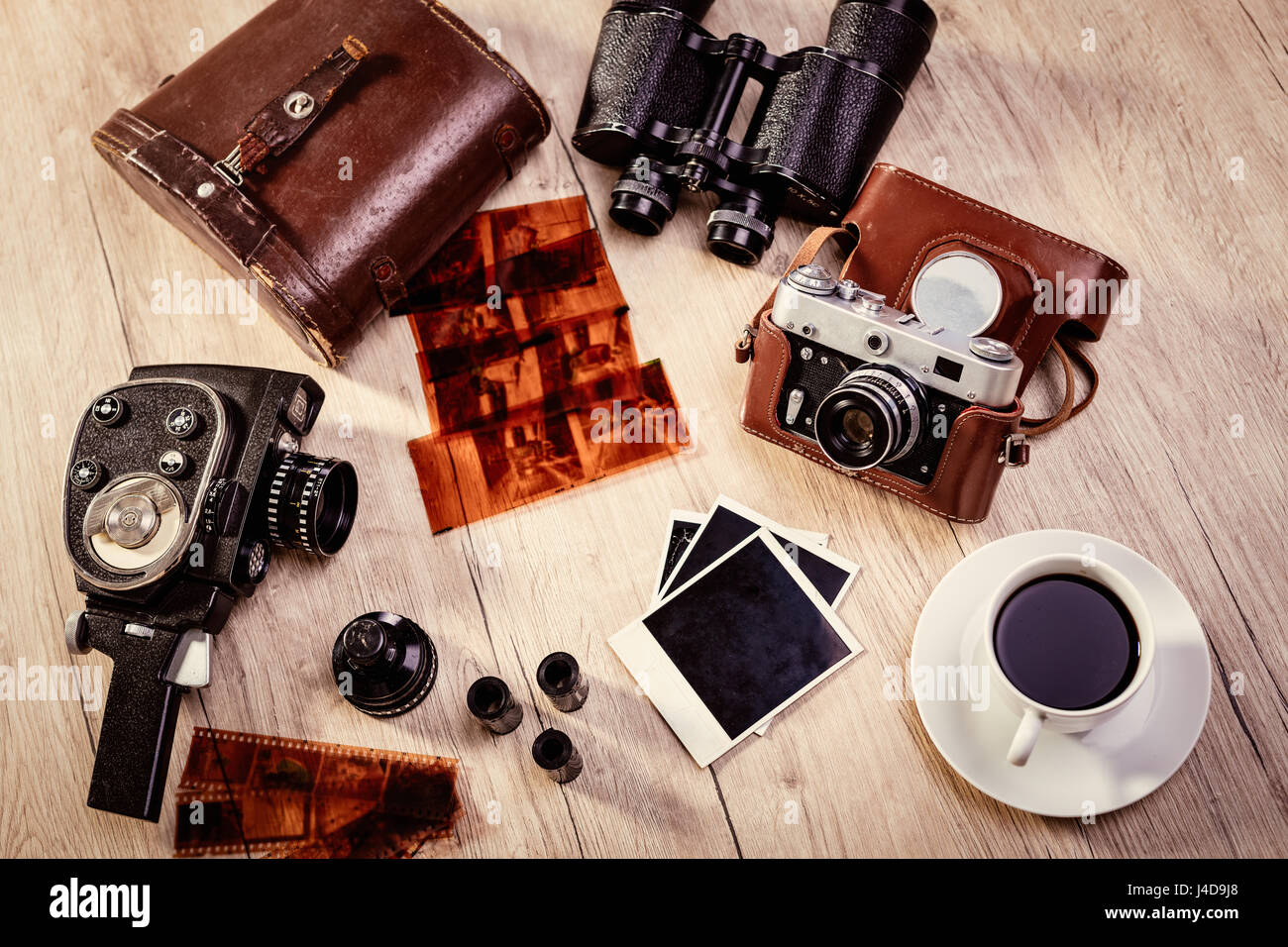 Old camera accessories films hi-res stock photography and images - Alamy