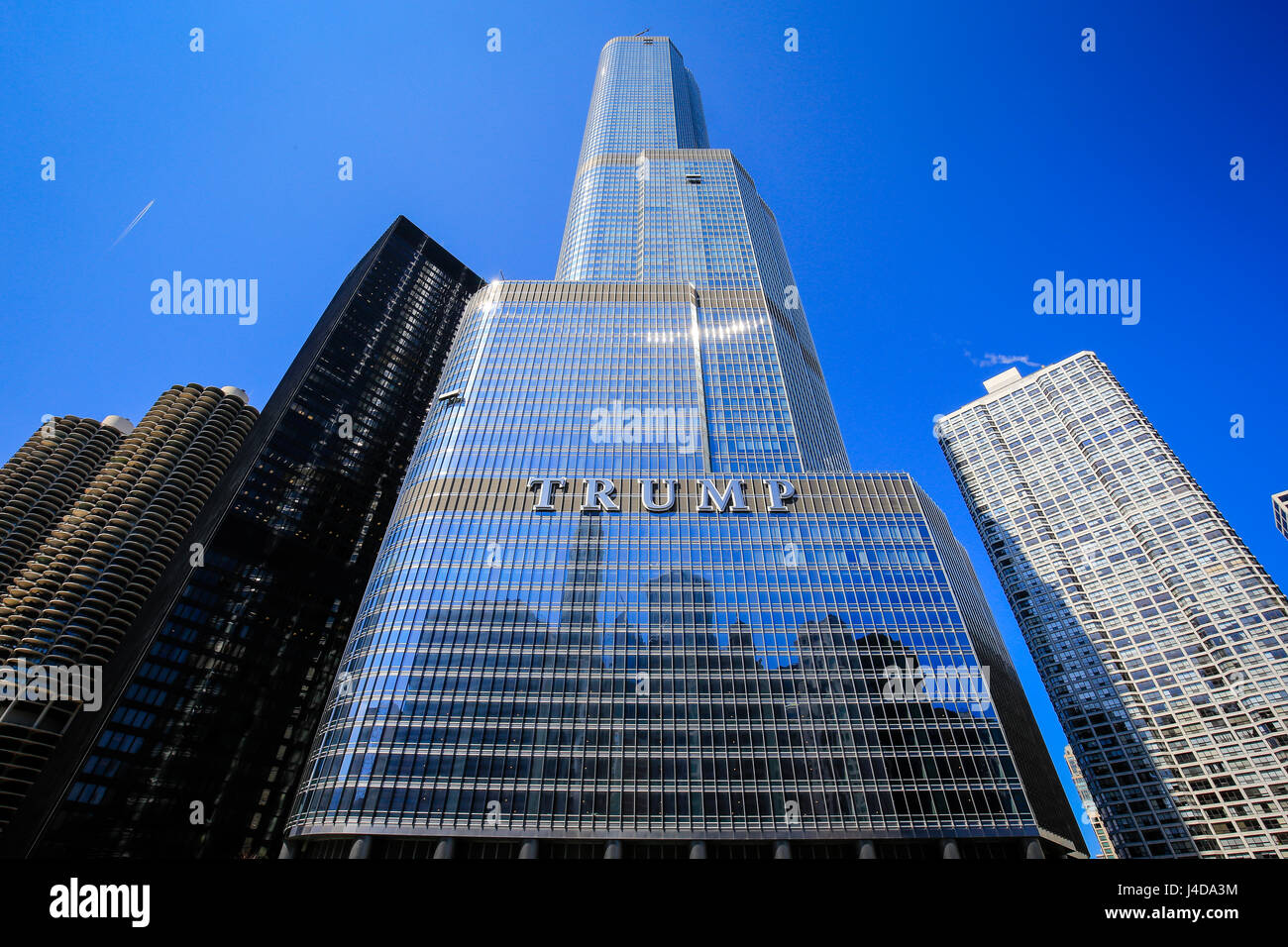 Trump Tower Chicago, Chicago, Illinois, USA, North America, Trump Tower Chicago, Chicago, Illinois, USA, Nordamerika Stock Photo