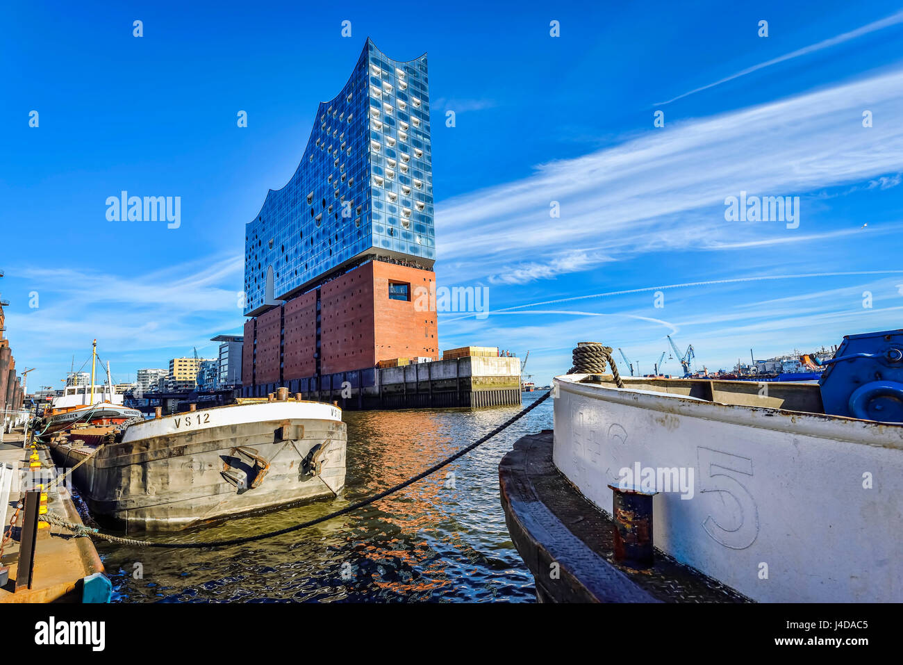 Elbphilharmonie in Hamburg, Germany, Europe, Elbphilharmonie in Hamburg, Deutschland, Europa Stock Photo