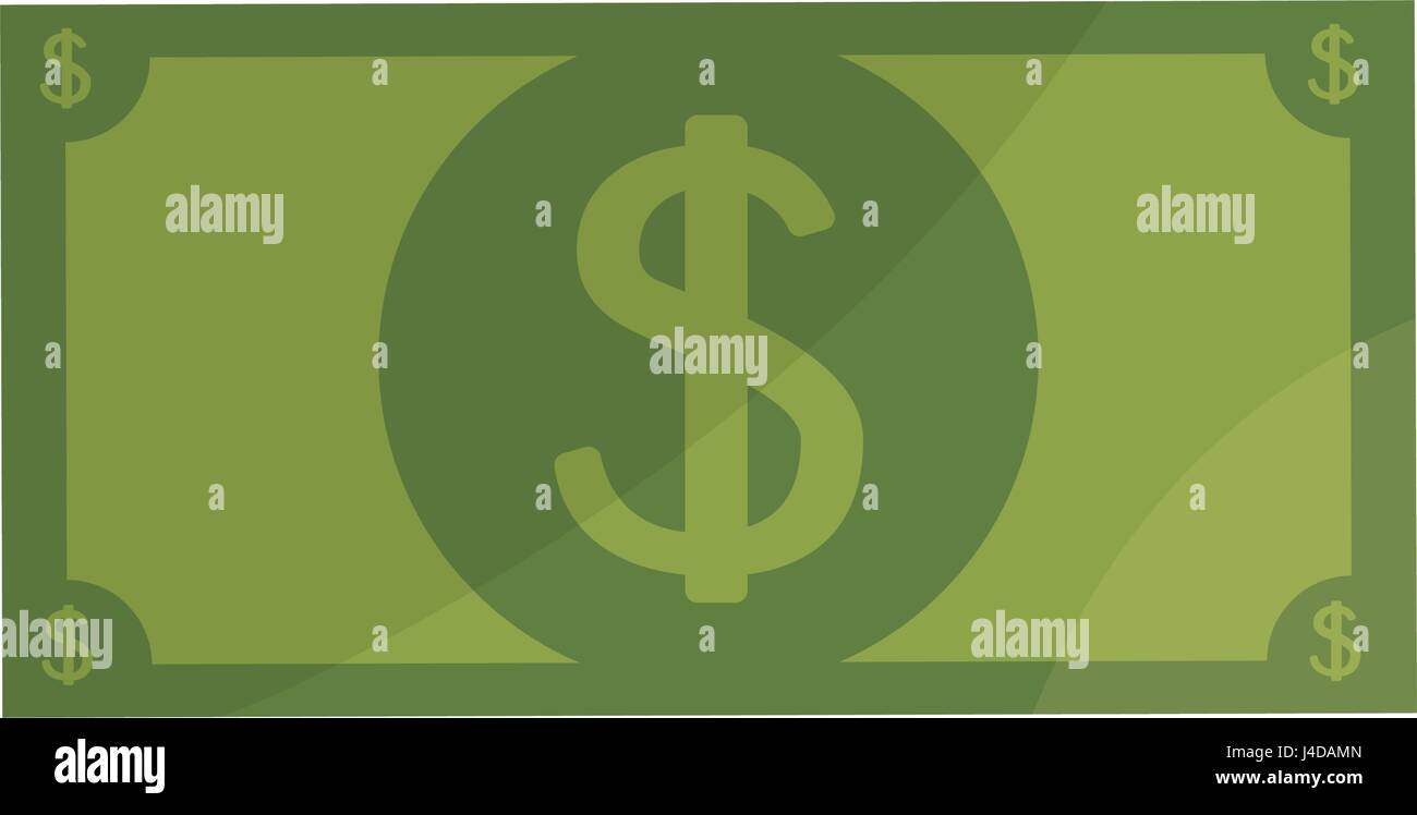 bill dollar money isolated icon Stock Vector Image & Art - Alamy