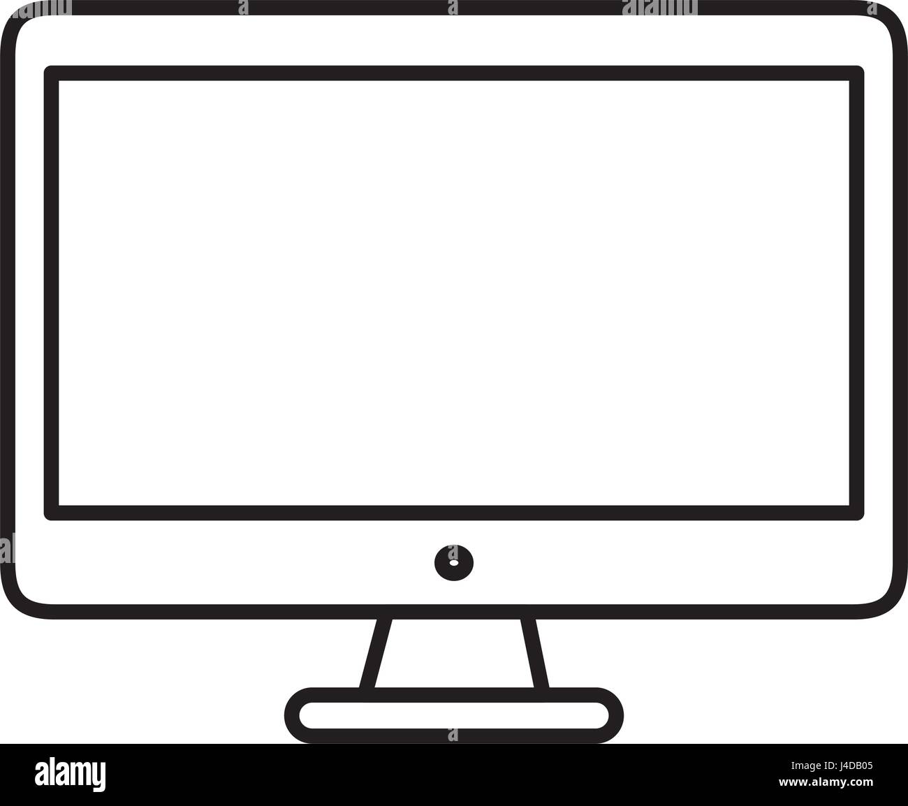 computer desktop isolated icon Stock Vector Image & Art - Alamy