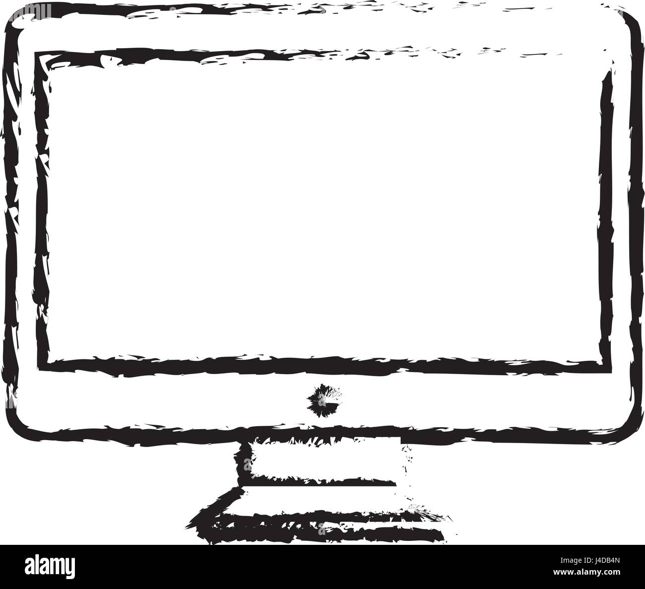 computer desktop isolated icon Stock Vector Image & Art - Alamy