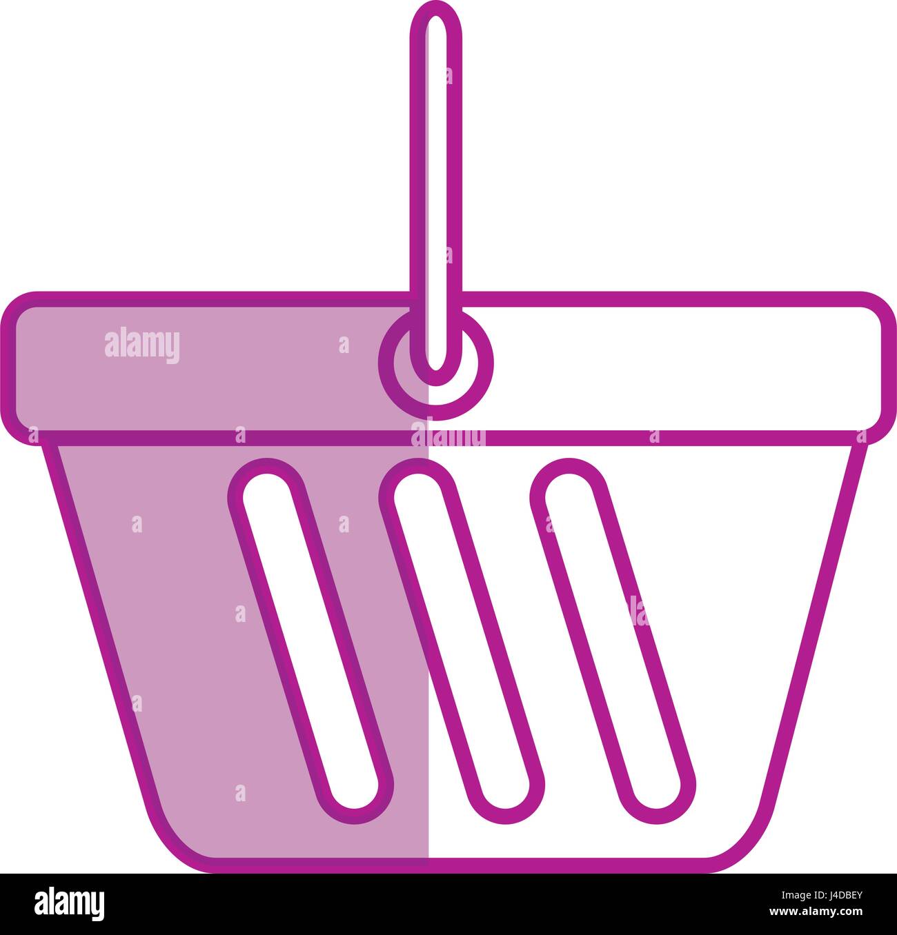 basket shopping isolated icon Stock Vector Image & Art - Alamy