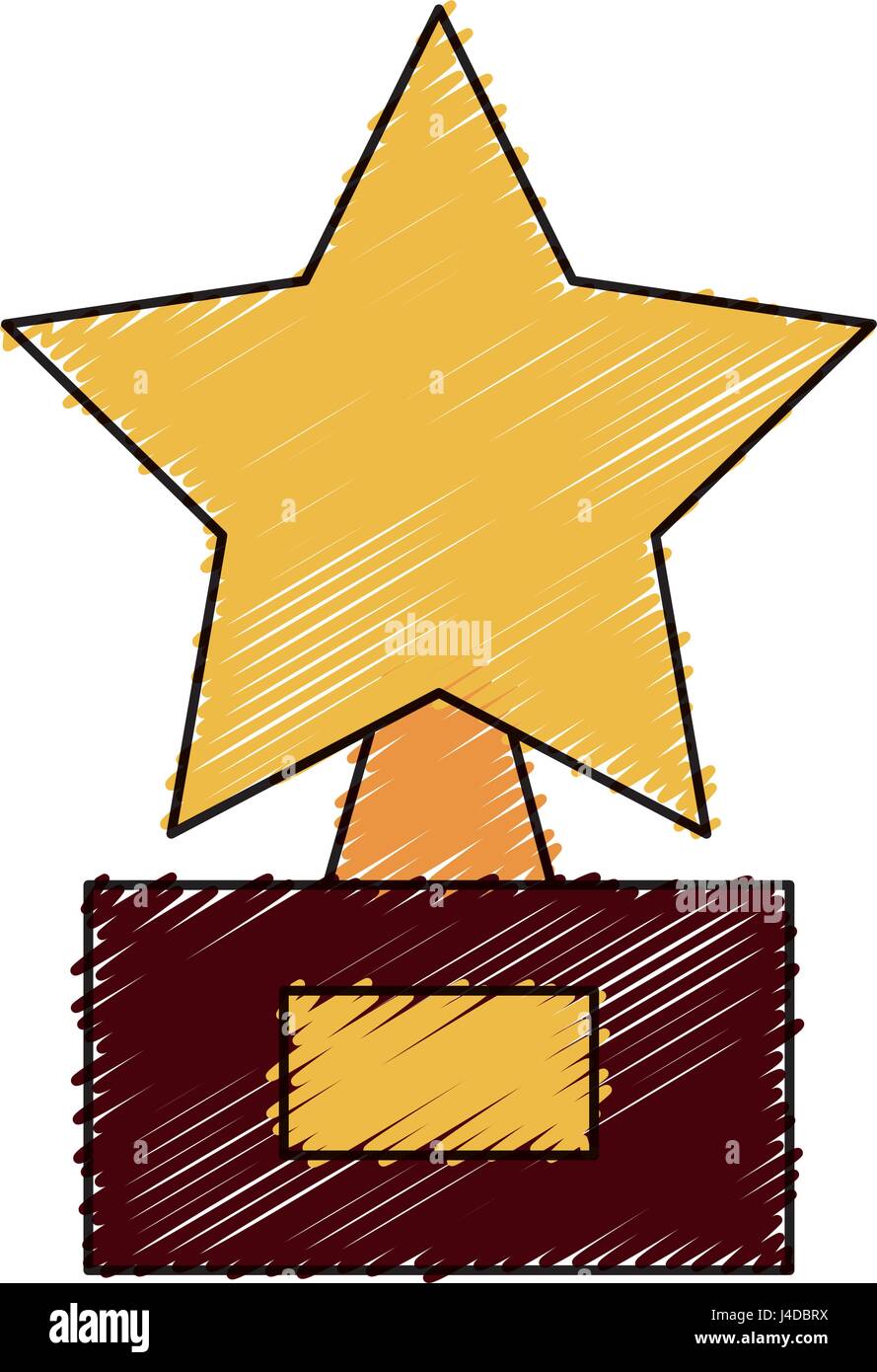 trophy star isolated icon Stock Vector Image & Art - Alamy