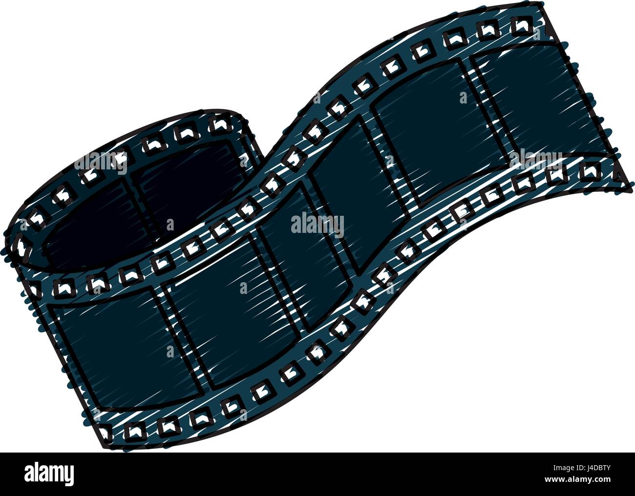 tape film isolated icon Stock Vector