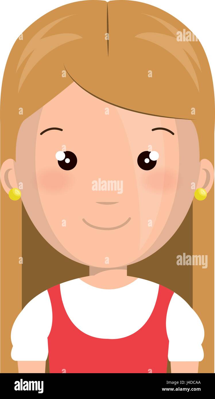 cute little girl character Stock Vector Image & Art - Alamy