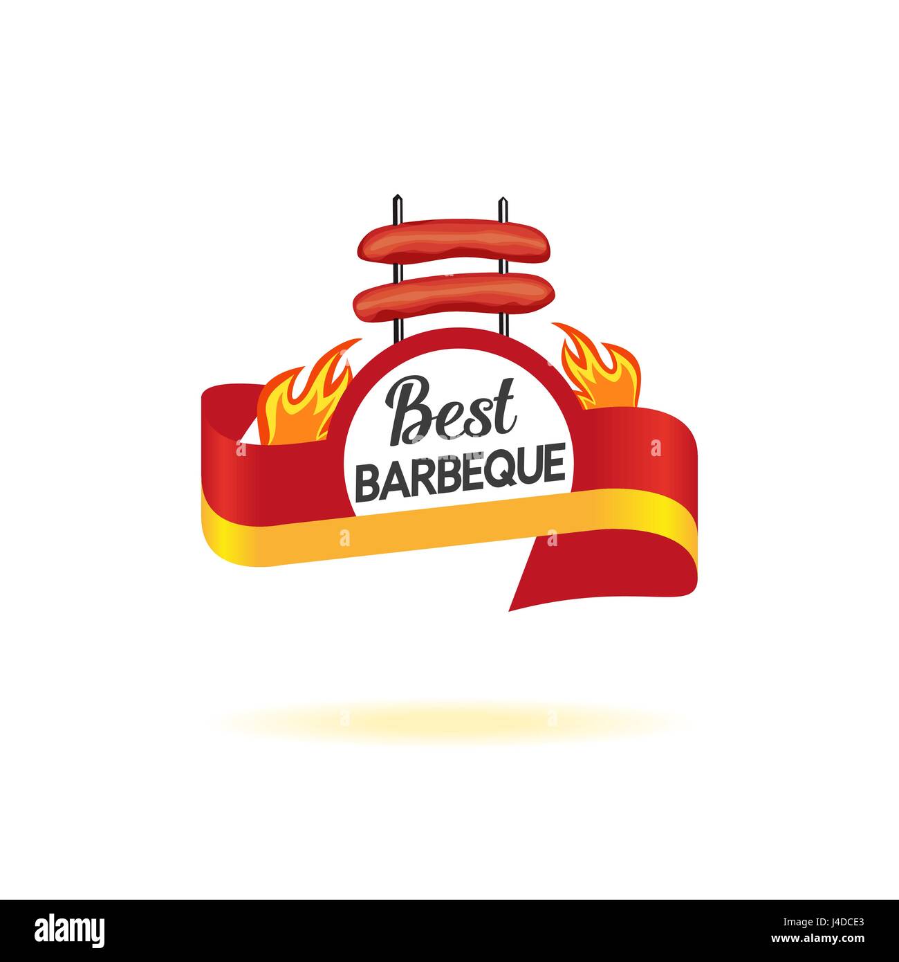 BBQ badge icon Stock Vector Image & Art - Alamy