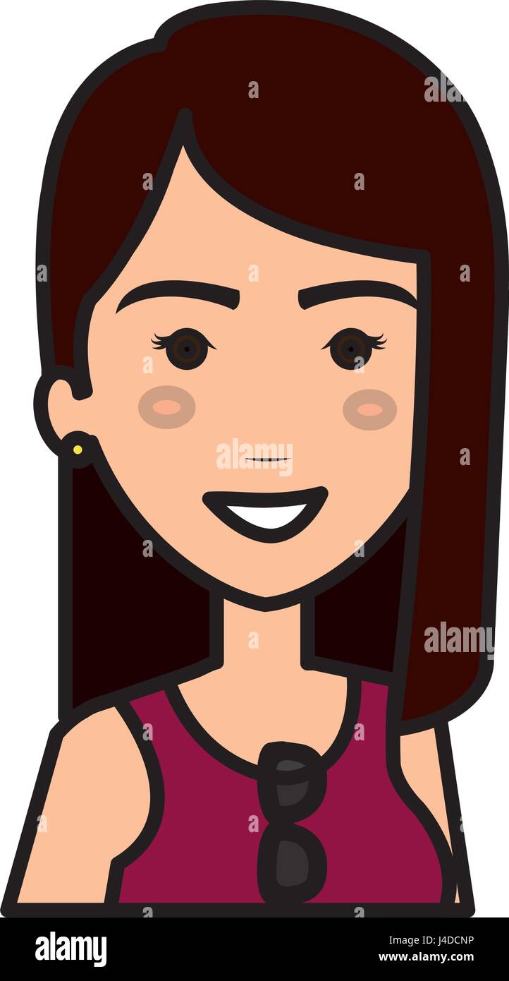 beautiful and young woman student Stock Vector Image & Art - Alamy
