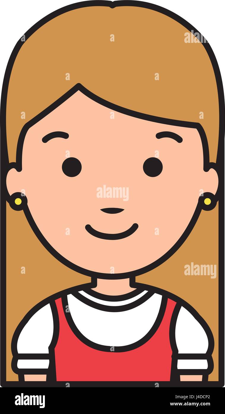 cute little girl character Stock Vector Image & Art - Alamy