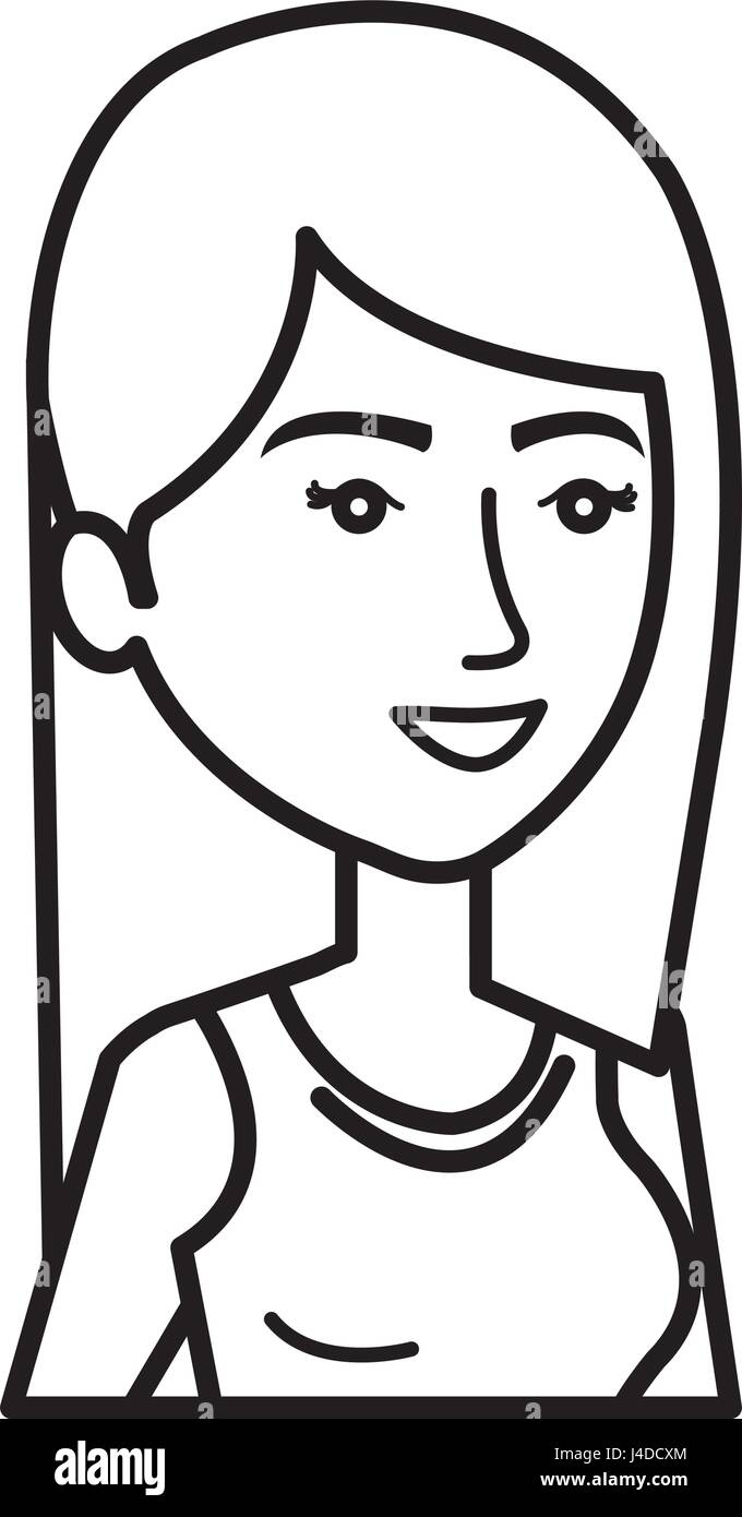 beautiful and young woman student Stock Vector Image & Art - Alamy