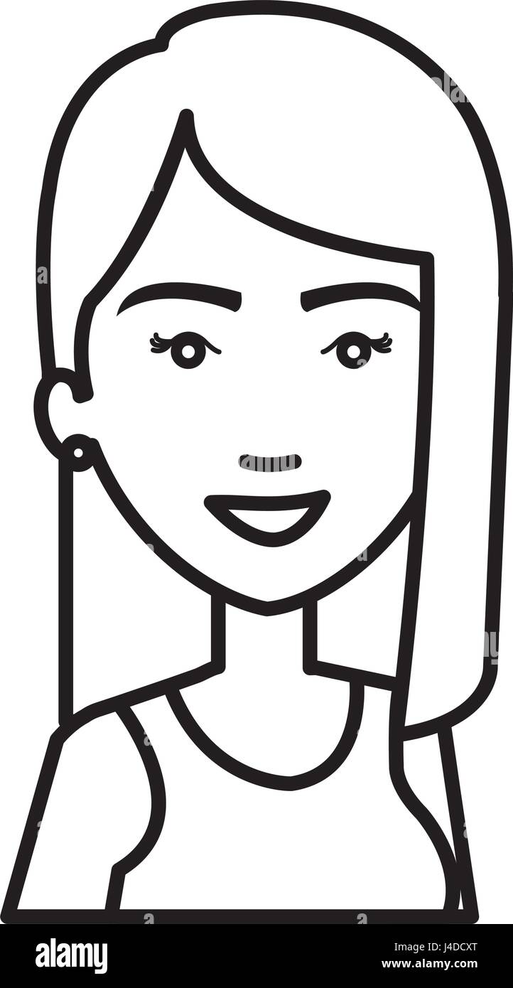 beautiful and young woman student Stock Vector Image & Art - Alamy
