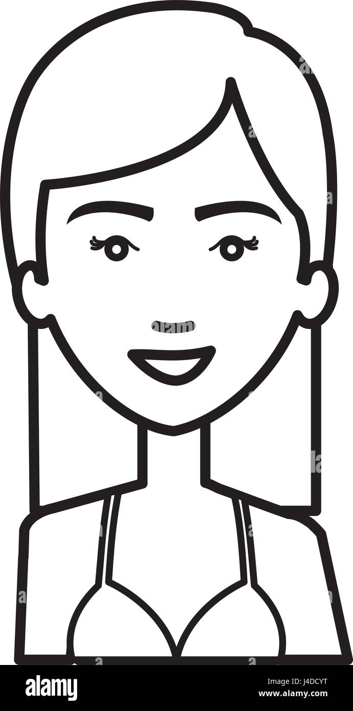 beautiful and young woman student Stock Vector Image & Art - Alamy
