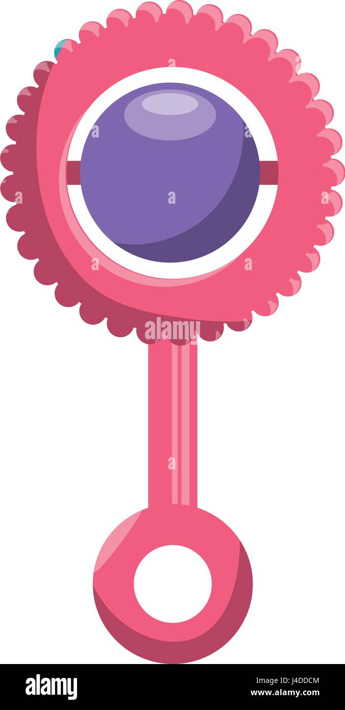 baby maraca isolated icon Stock Vector Image & Art - Alamy