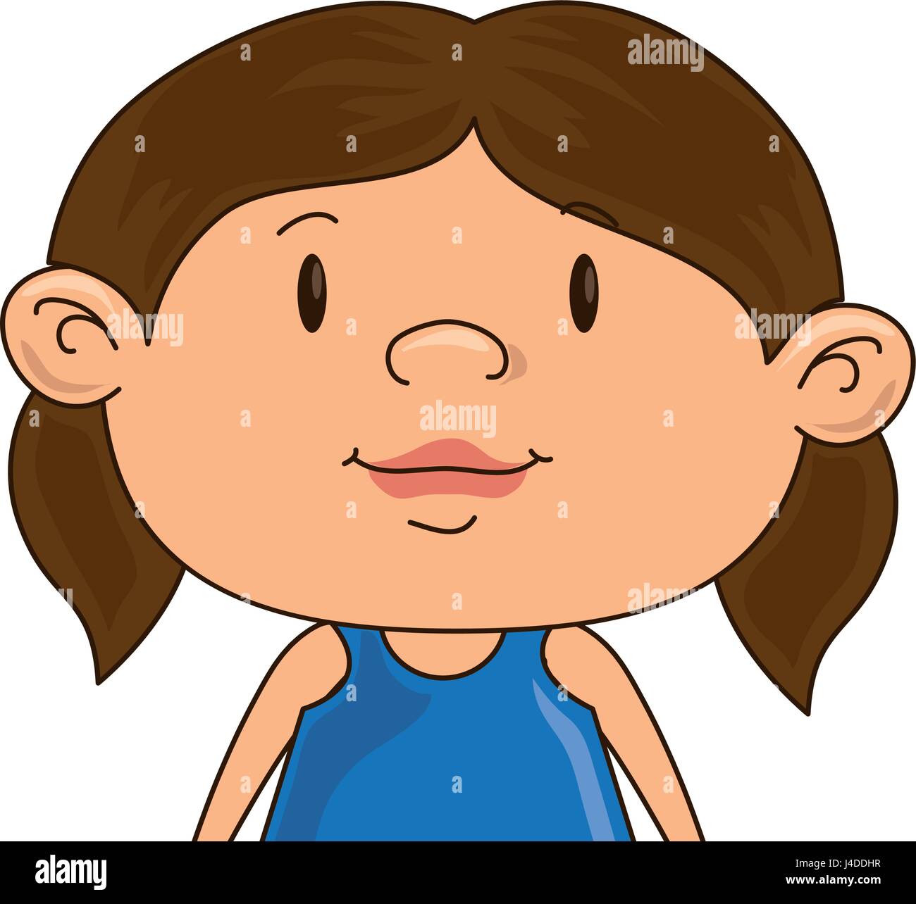 cute little girl character Stock Vector Image & Art - Alamy