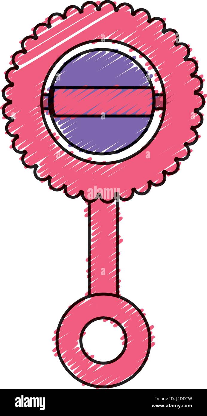 baby maraca isolated icon Stock Vector Image & Art - Alamy