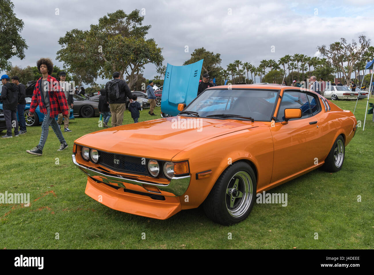 Long Beach, USA - May 6 2017: Toyota Celica GT on display during the 22nd annual All Toyotafest. Stock Photo
