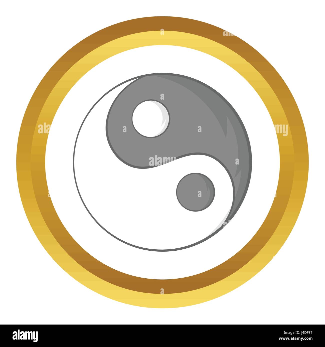 Yin Yang sign vector icon Stock Vector Image & Art - Alamy