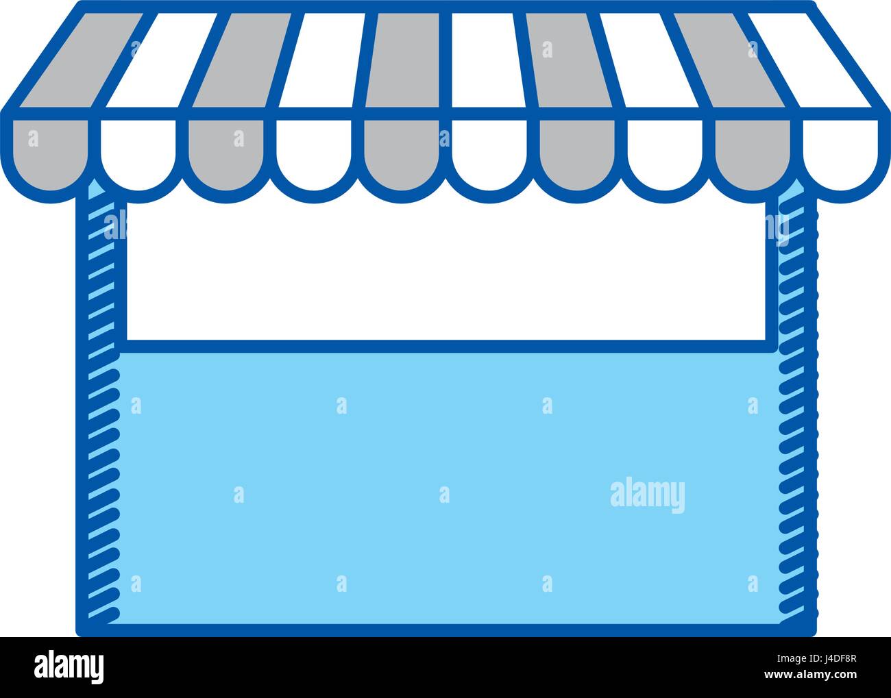 blue contour of store icon Stock Vector Image & Art - Alamy