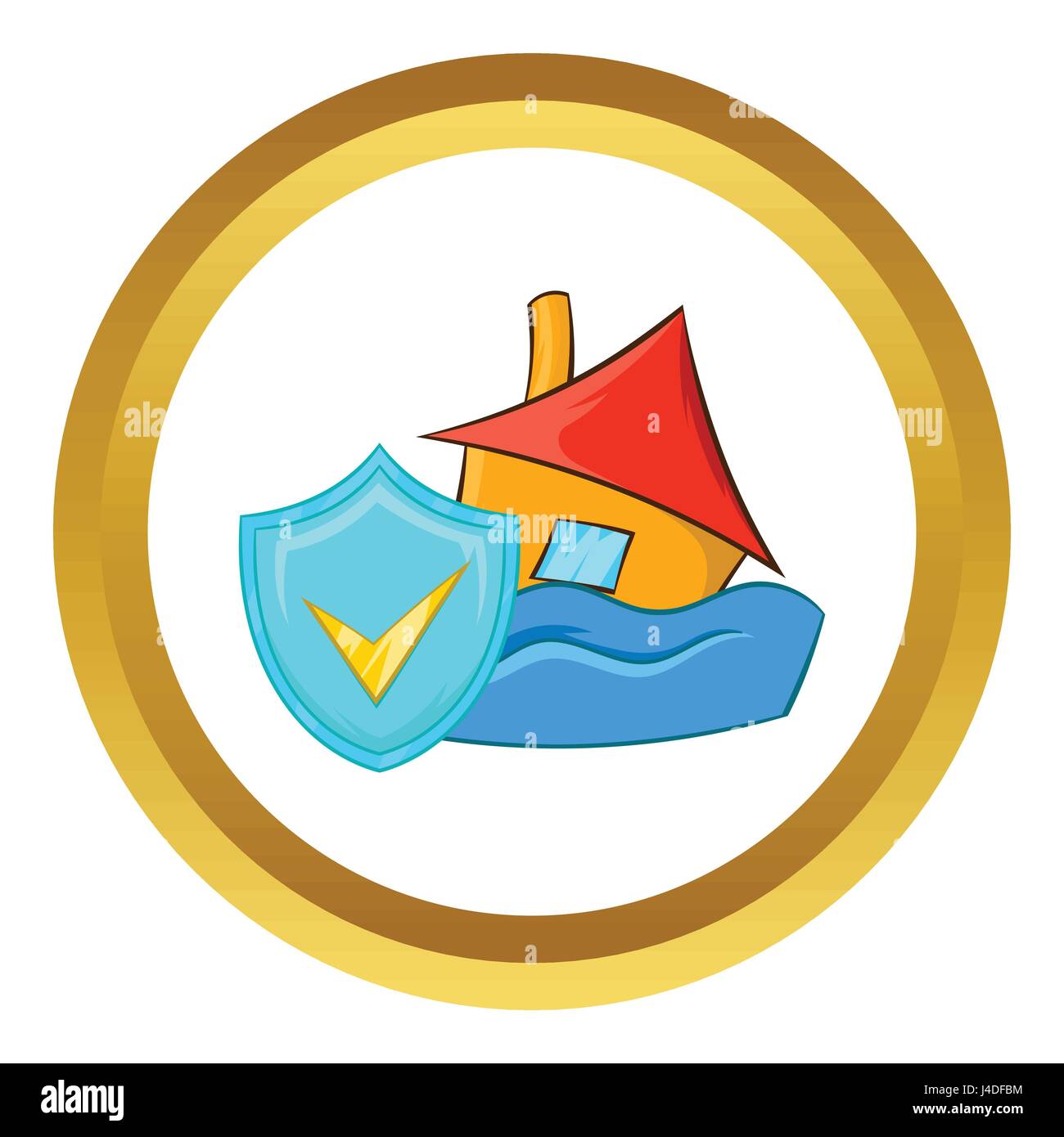Flood insurance vector icon Stock Vector Image & Art - Alamy