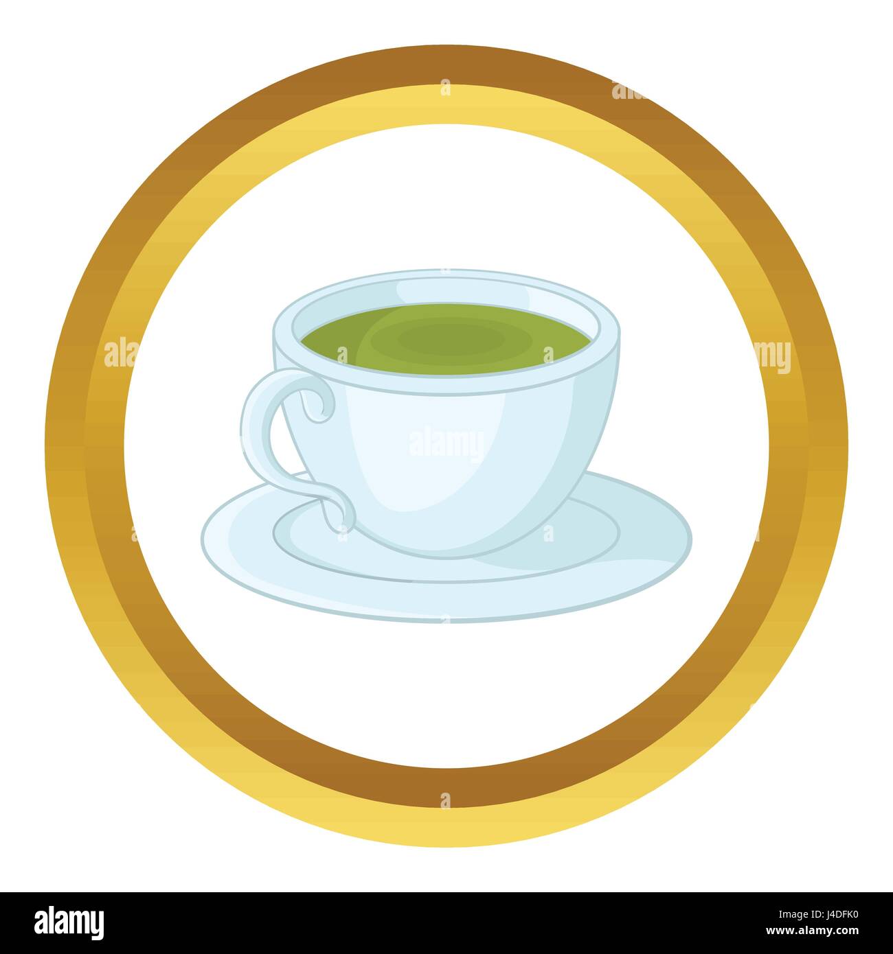 A cup of tea vector icon Stock Vector
