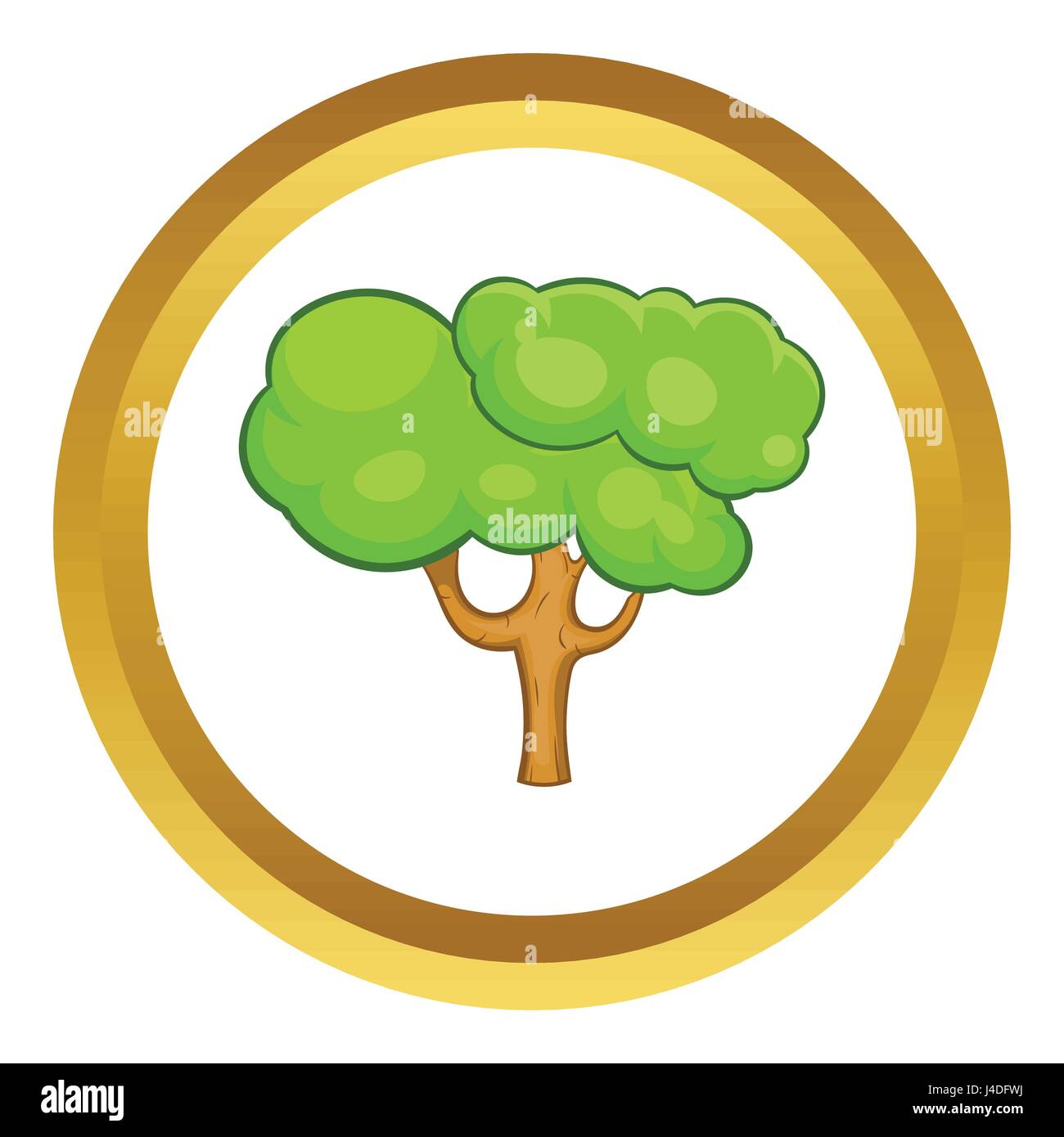 Green tree vector icon Stock Vector Image & Art - Alamy