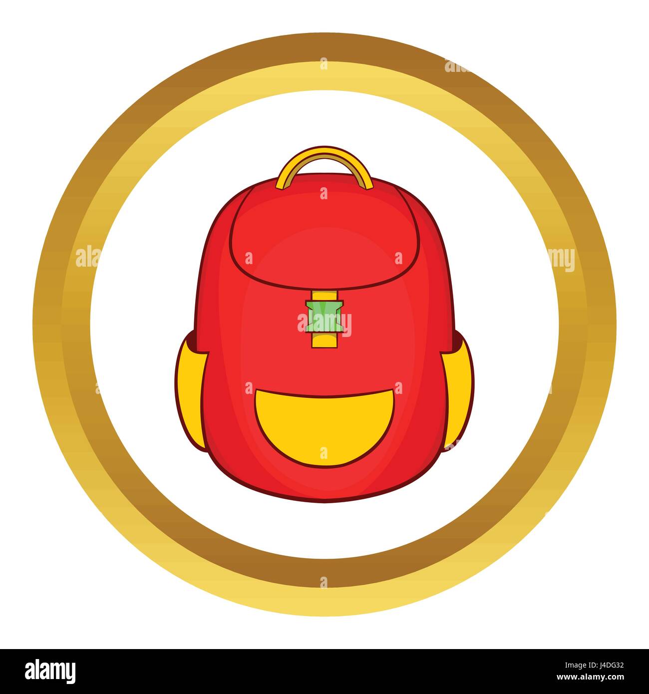 Teenager travel isolated back Stock Vector Images - Alamy