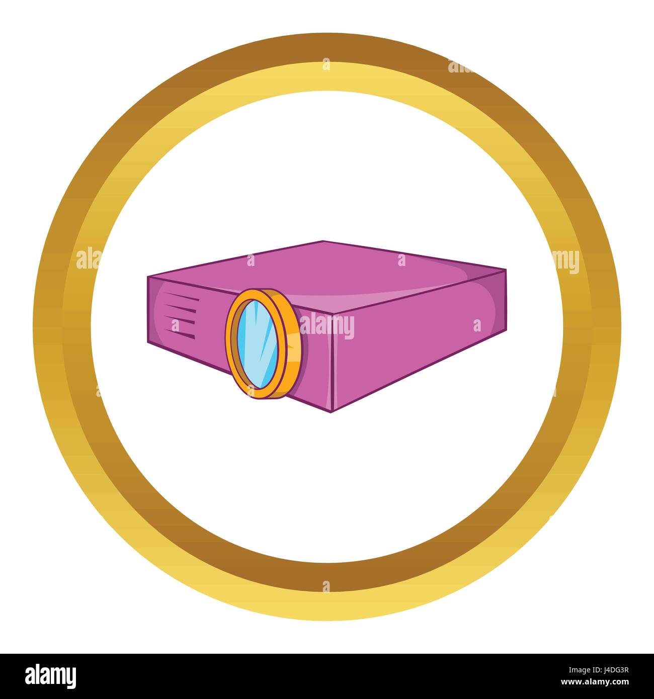 Multimedia projector vector icon Stock Vector