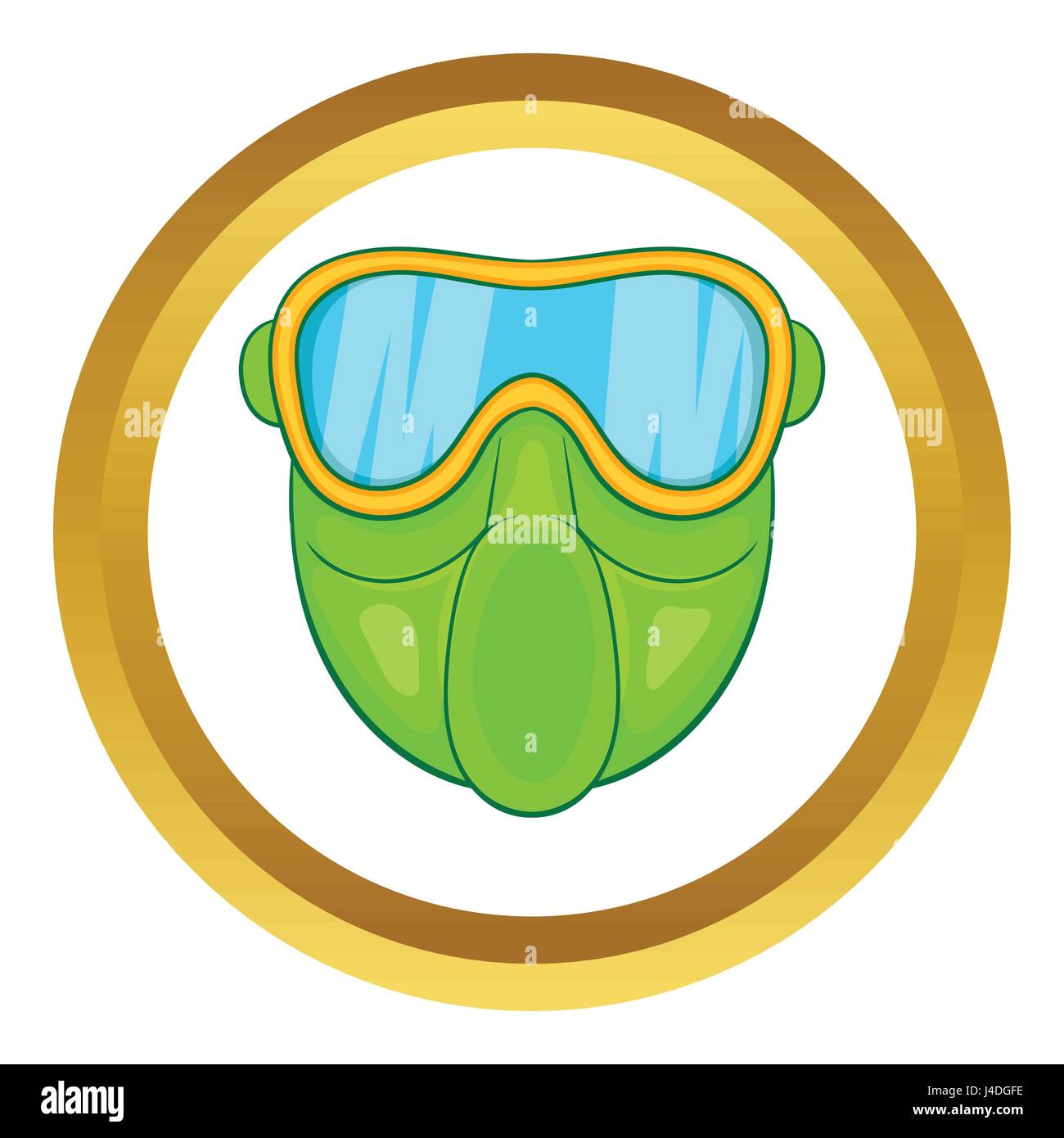 Green paintball mask vector icon Stock Vector Image & Art Alamy