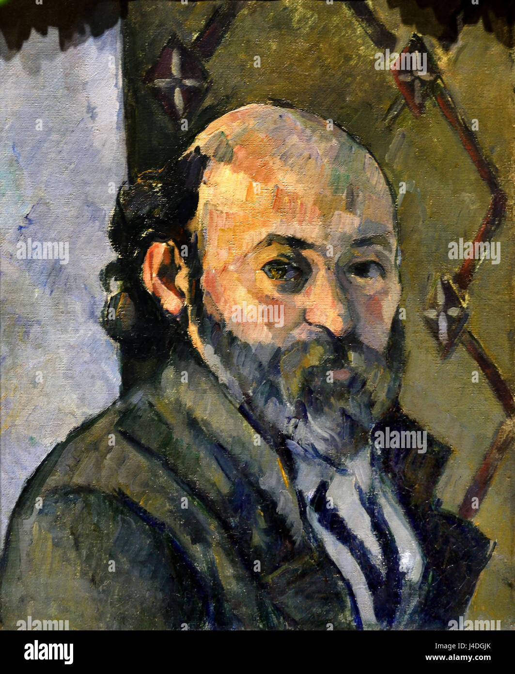 Self Portrait 1880-1881 Paul Cezanne 1839-1906 France French Stock Photo