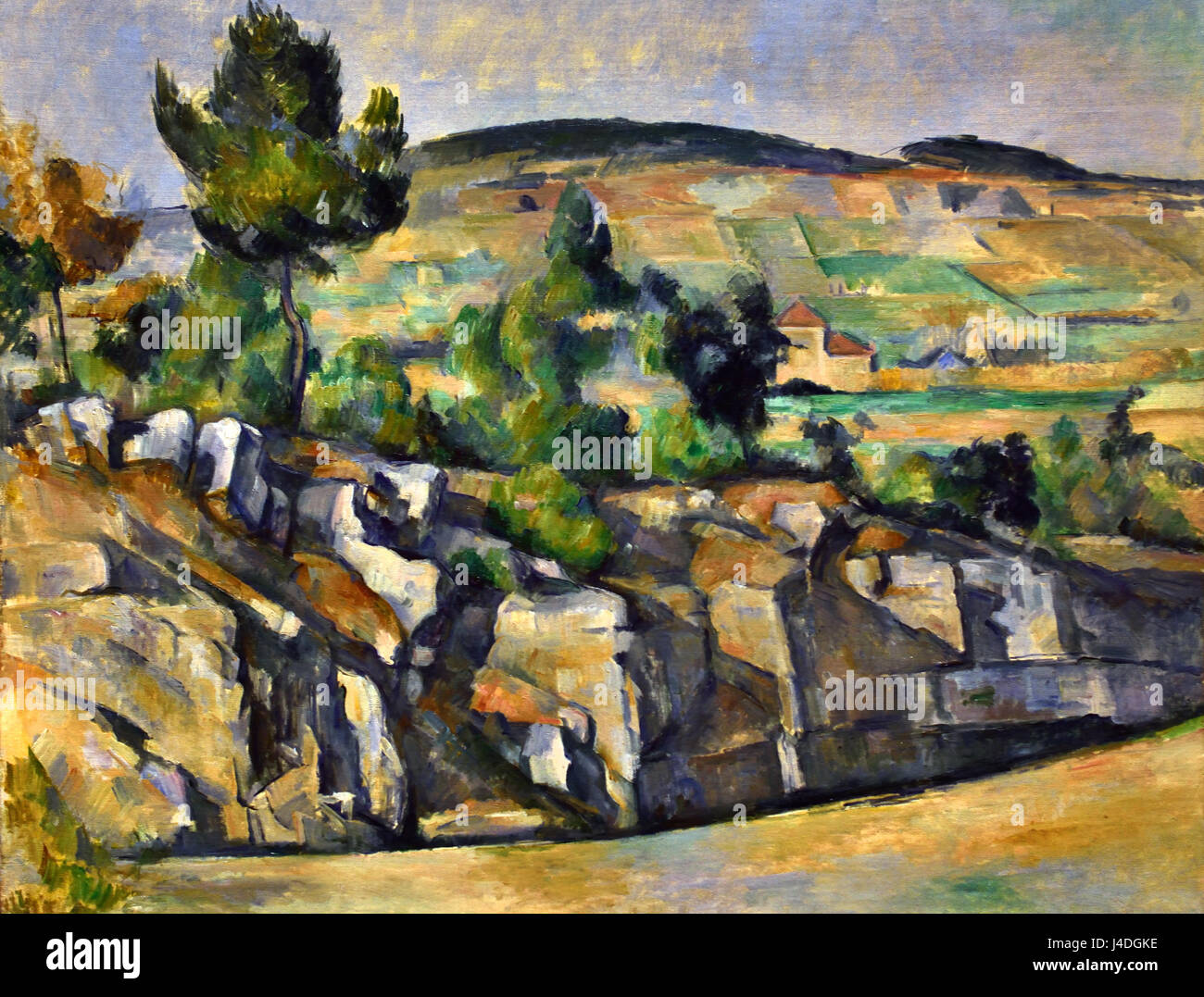 Cezanne painting in provence hi-res stock photography and