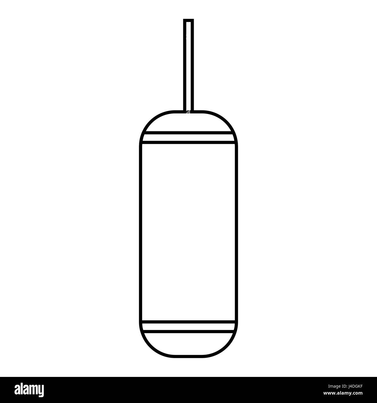 Punching bag icon, outline style Stock Vector Image & Art Alamy