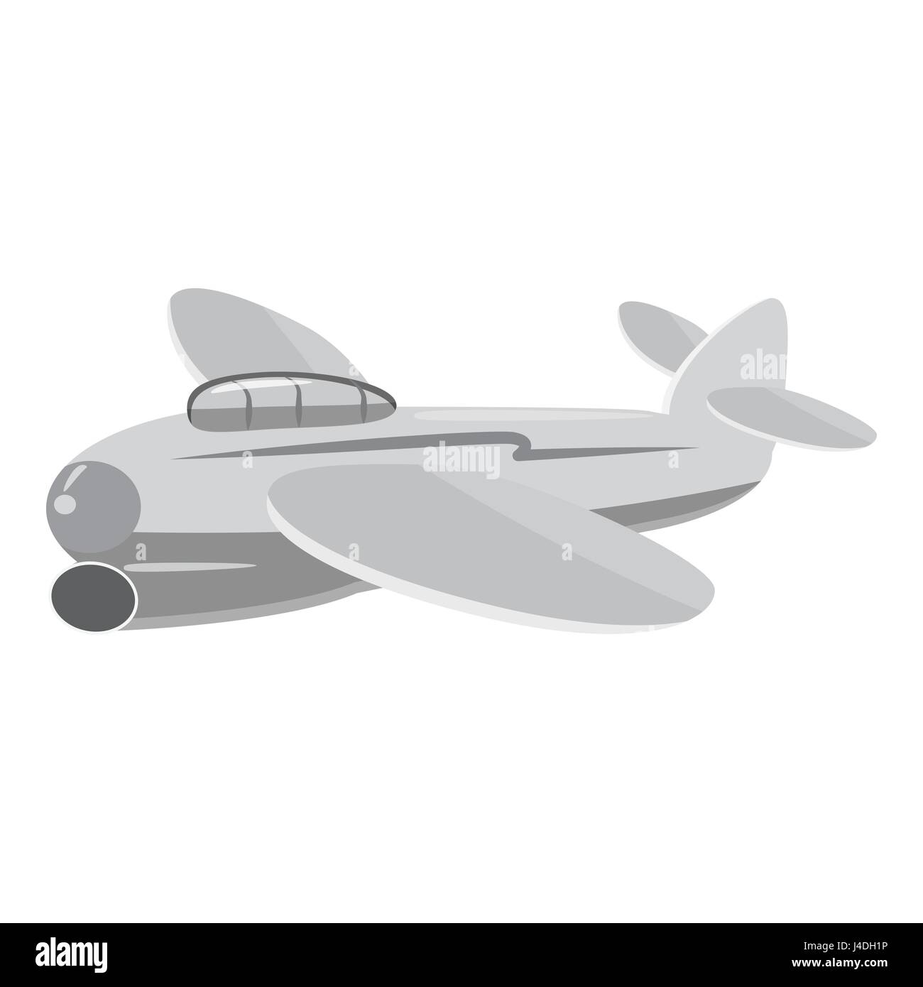 Small plane icon, gray monochrome style Stock Vector Image & Art - Alamy