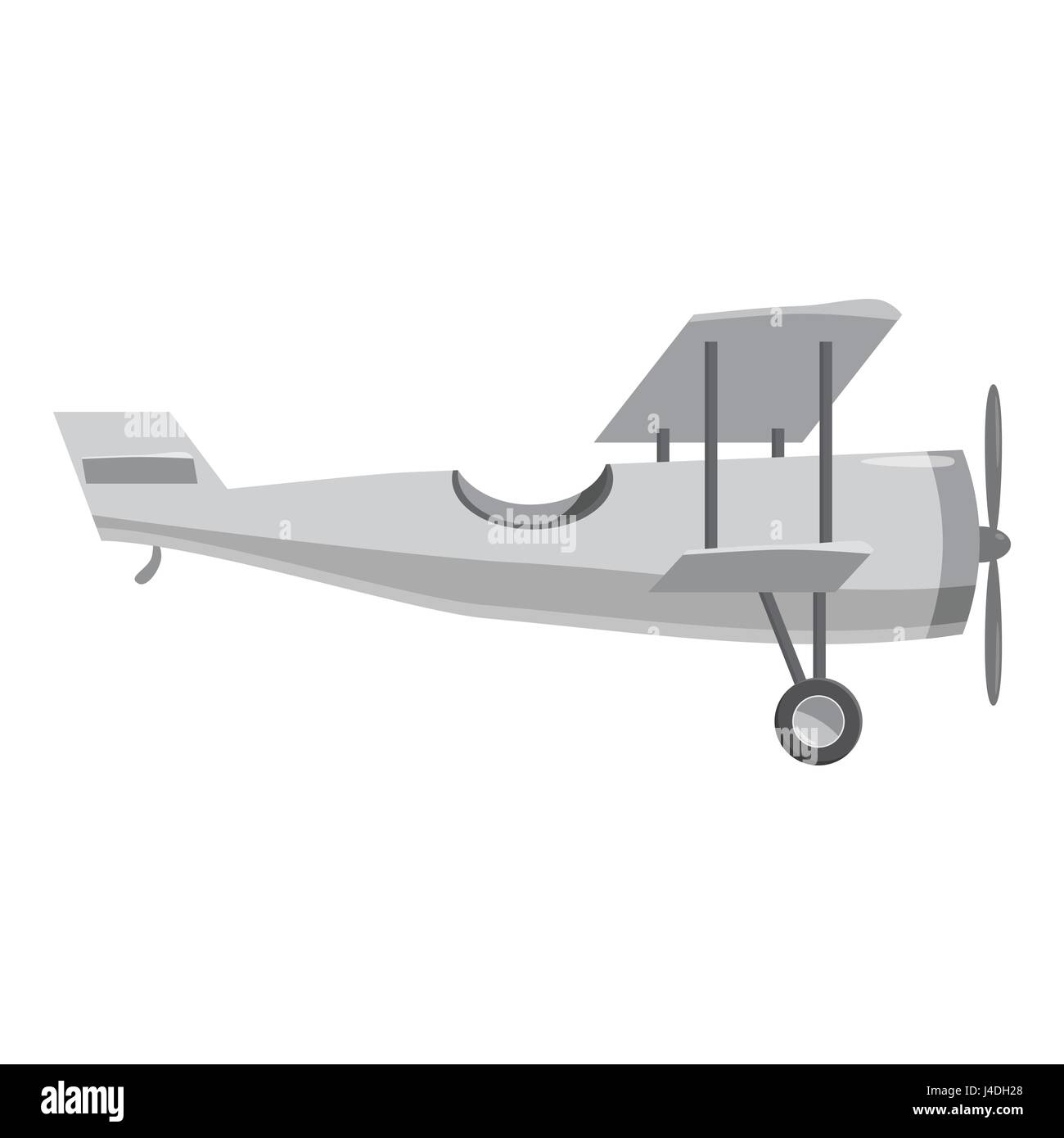 Aeroplane monochrome propeller Stock Vector Images - Alamy