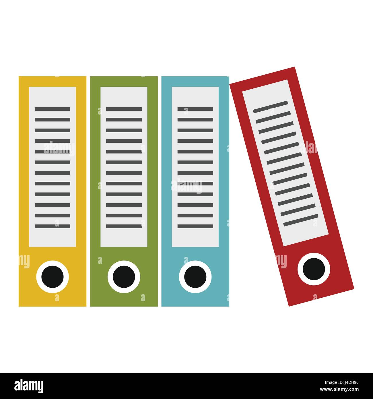 Folders icon, flat style Stock Vector Image & Art - Alamy