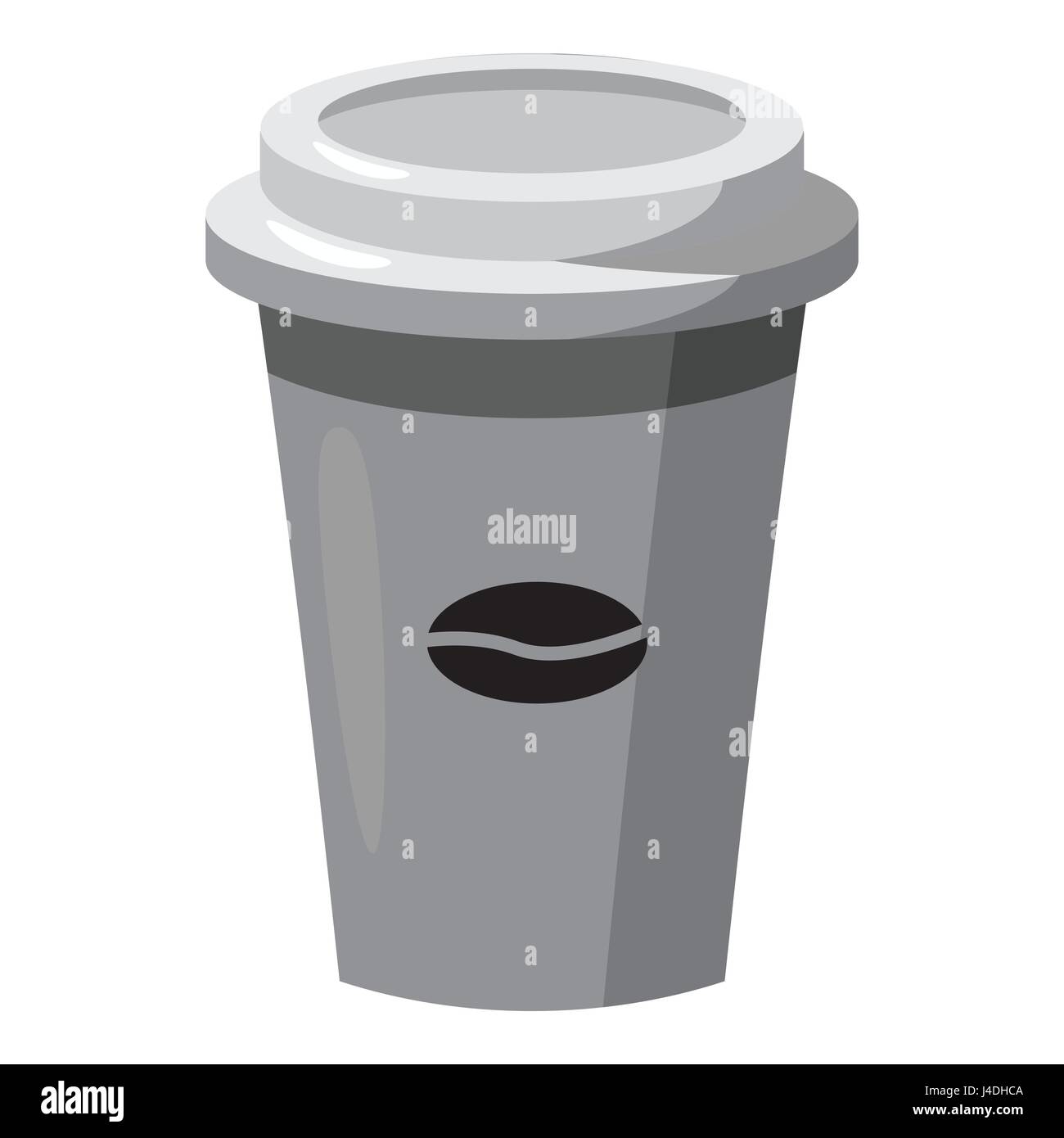 Cup of coffee icon, gray monochrome style Stock Vector Image & Art - Alamy