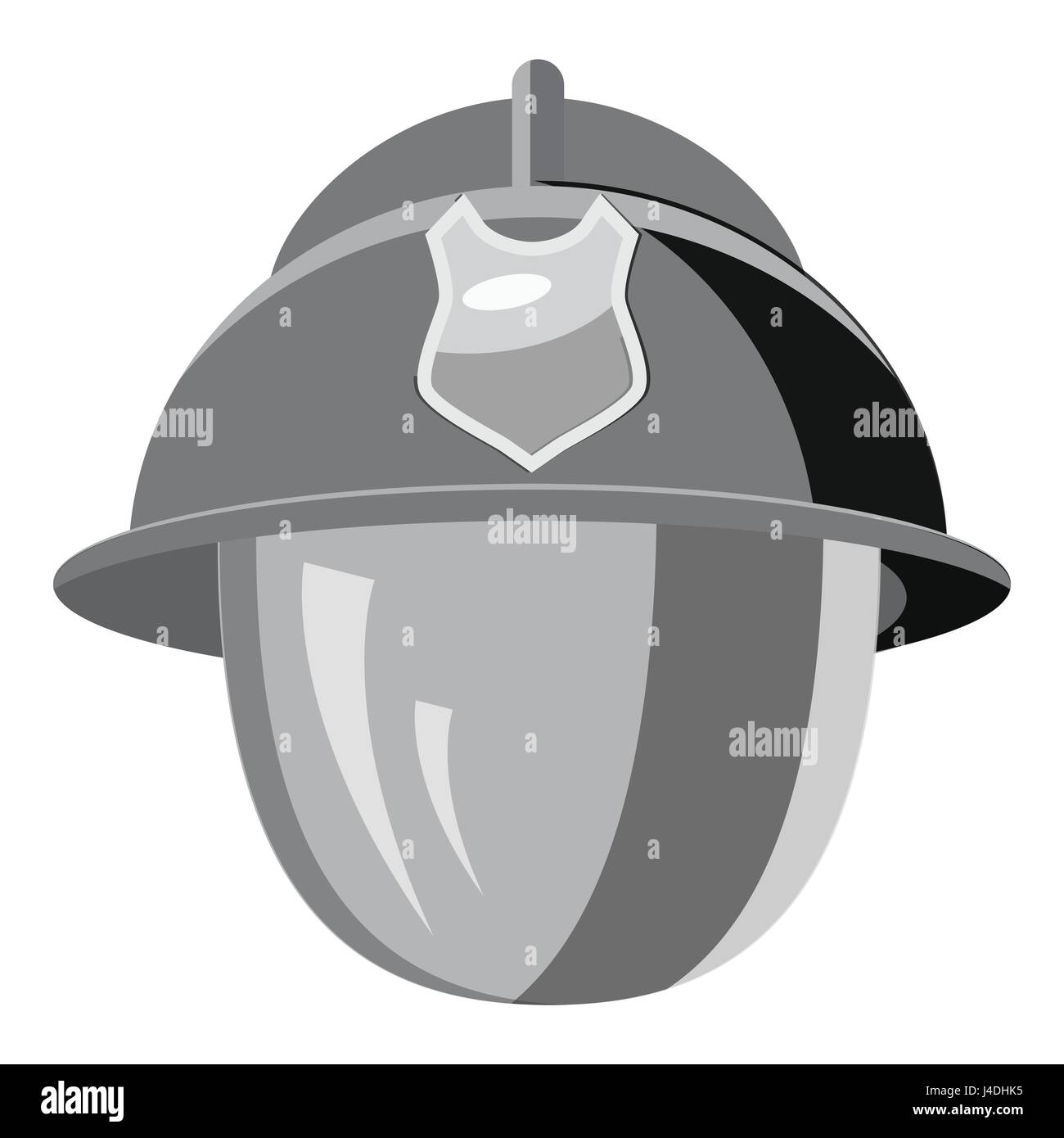 Firefighter helmet with mask icon Stock Vector